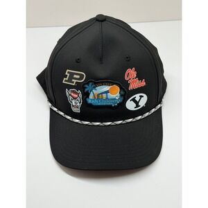 Ahead Rady Childrens Invitational Snapback Hat Black Rope Purdue BYU NC State